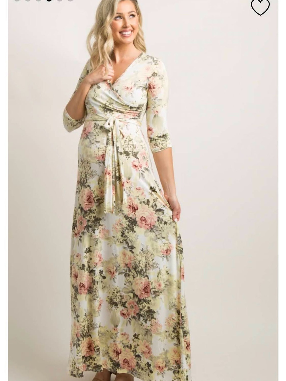 Pinkblush Women's Floral Print Maxi Maternity Dress size small